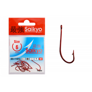 Крючки Saikyo KH-11011 O'Shaughnessy Red № 6 (10шт)