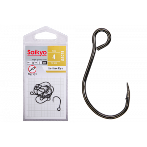 Крючки Saikyo SS075-BN IN-LINE EYE №4 (10 шт.)
