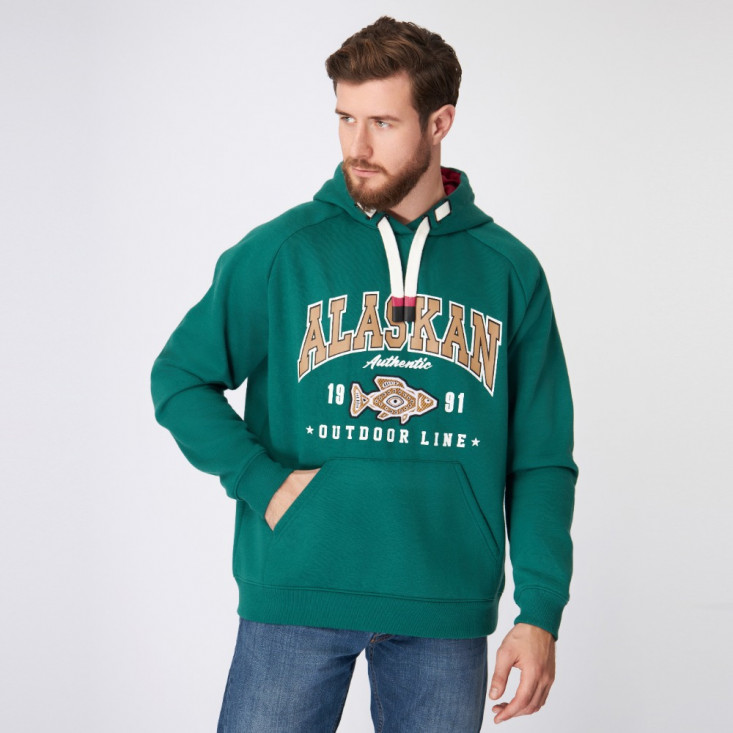 Толстовка Alaskan Promo Hoodie зеленый XL