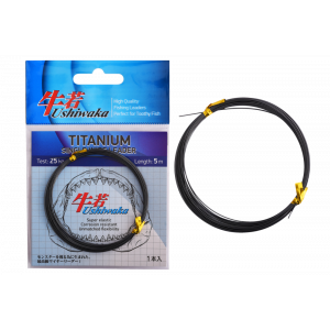 Поводочный материал Ushiwaka Titanium Single Wire, 25кг 5м
