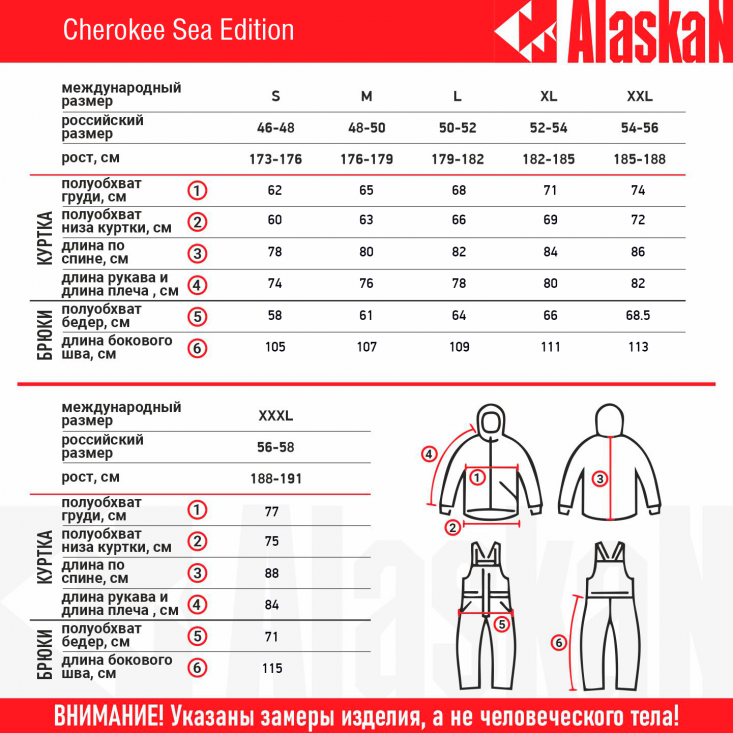 Костюм зимний Alaskan Cherokee Sea Edition поддерживающий   M красный/серый/черный